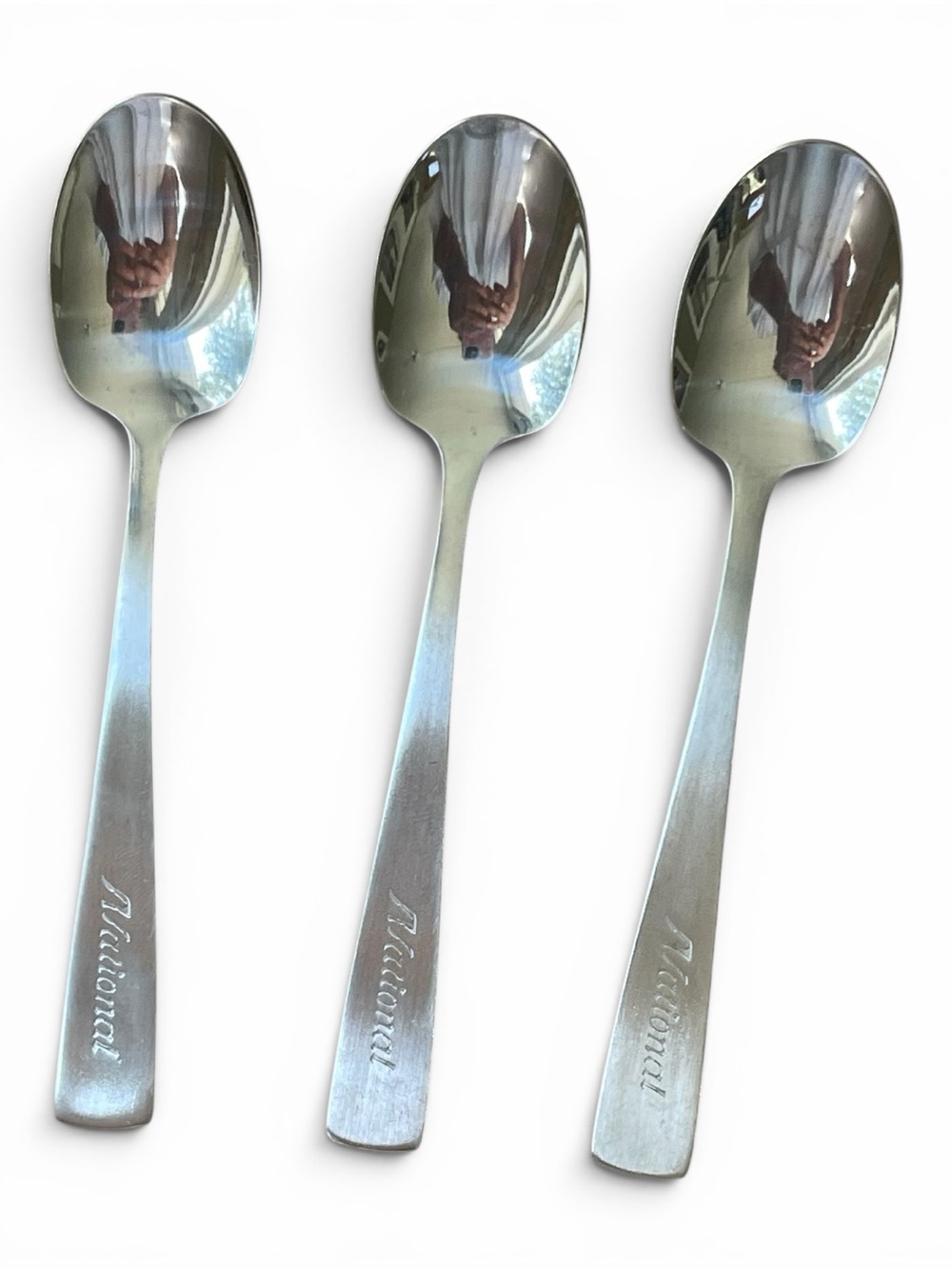 Oneida spoons, vintage, could have been produced for National Airlines
